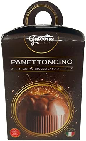 Galeone - Panettoncino di puro Cioccolato al latte con sorpresa 40gr
